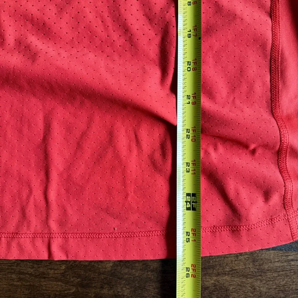Nike Pro Dri-FIT Womens Tank Top Coral Red Mesh Back Racerback Training Size L